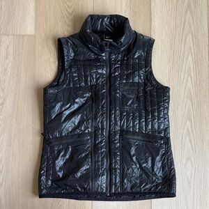 Nike Black Shiny Puffer Vest